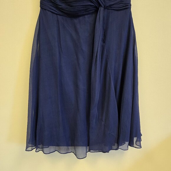 Donna Morgan Twist Detail Sarah Strapless Chiffon Silk Pleated Dress Sweetheart - Picture 6 of 16